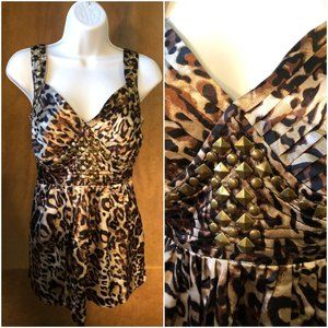 KAELYN-MAX leopard top